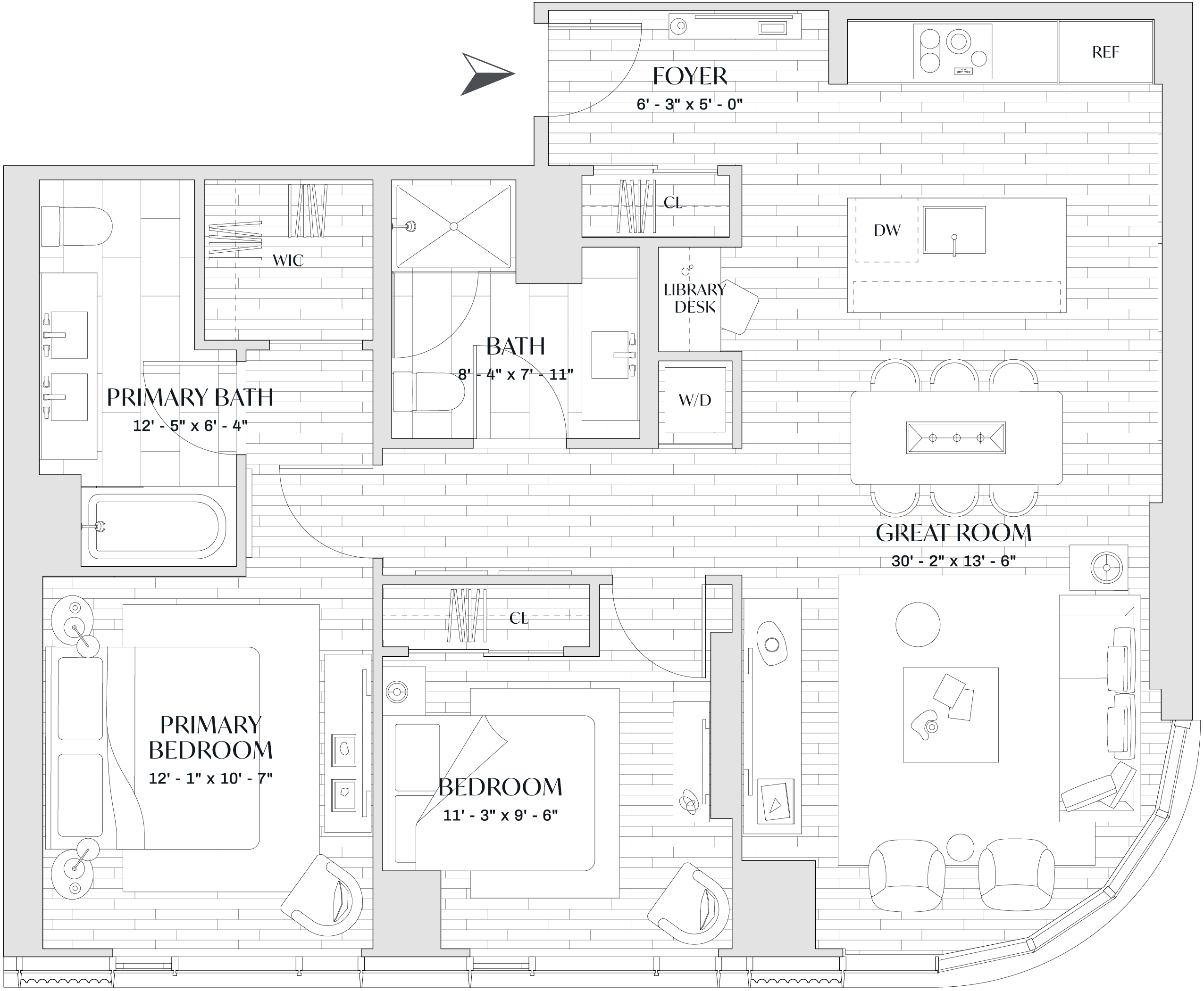 floorplan 21 at The Parker condominiums in Boston