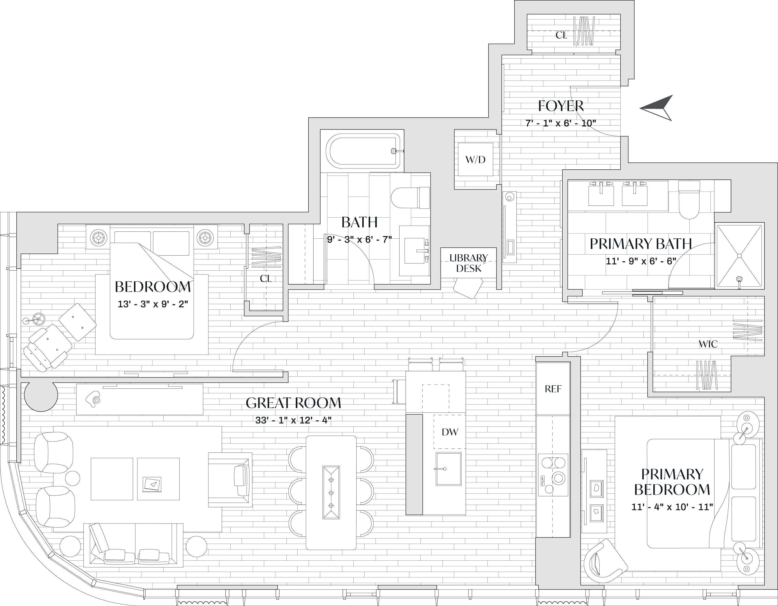 floorplan 22 at The Parker condominiums in Boston