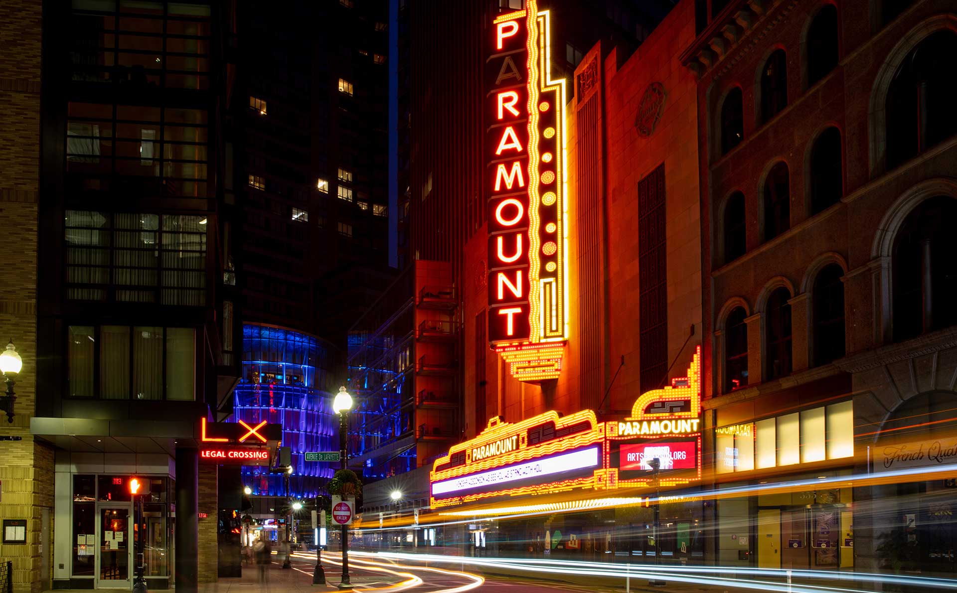 Exterior image of The Paramount in Boston