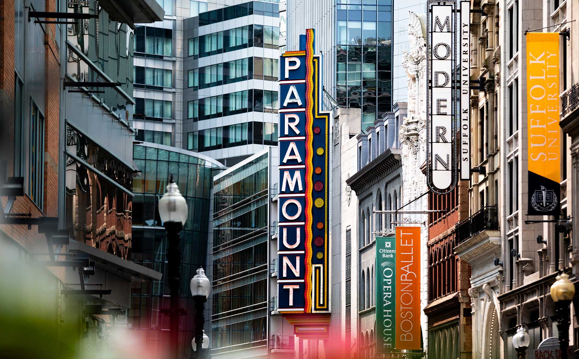 Exterior image of The Paramount in Boston Theater District
