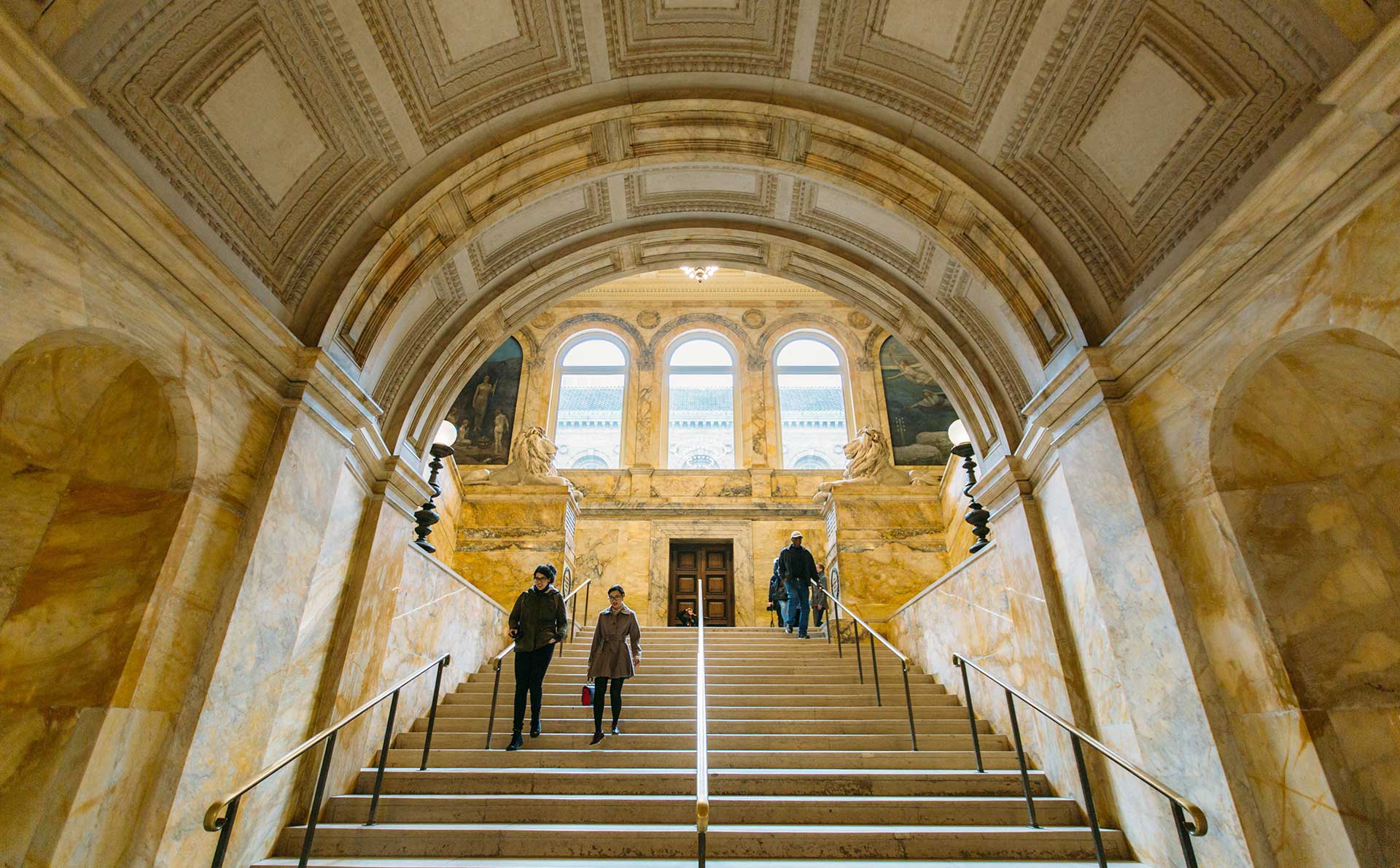 Interior image of ornate architecture in Boston